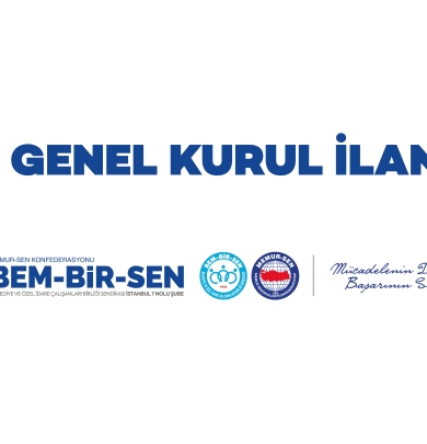 İstanbul 7 No'lu Şube 7. Olağan Genel Kurul Duyurusu